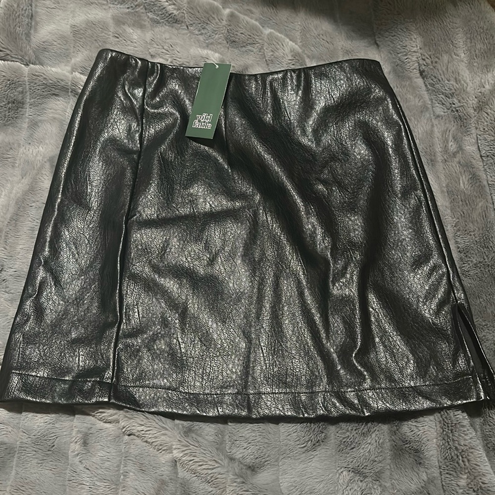 Wild Fable Faux Leather skirt NWT size 10